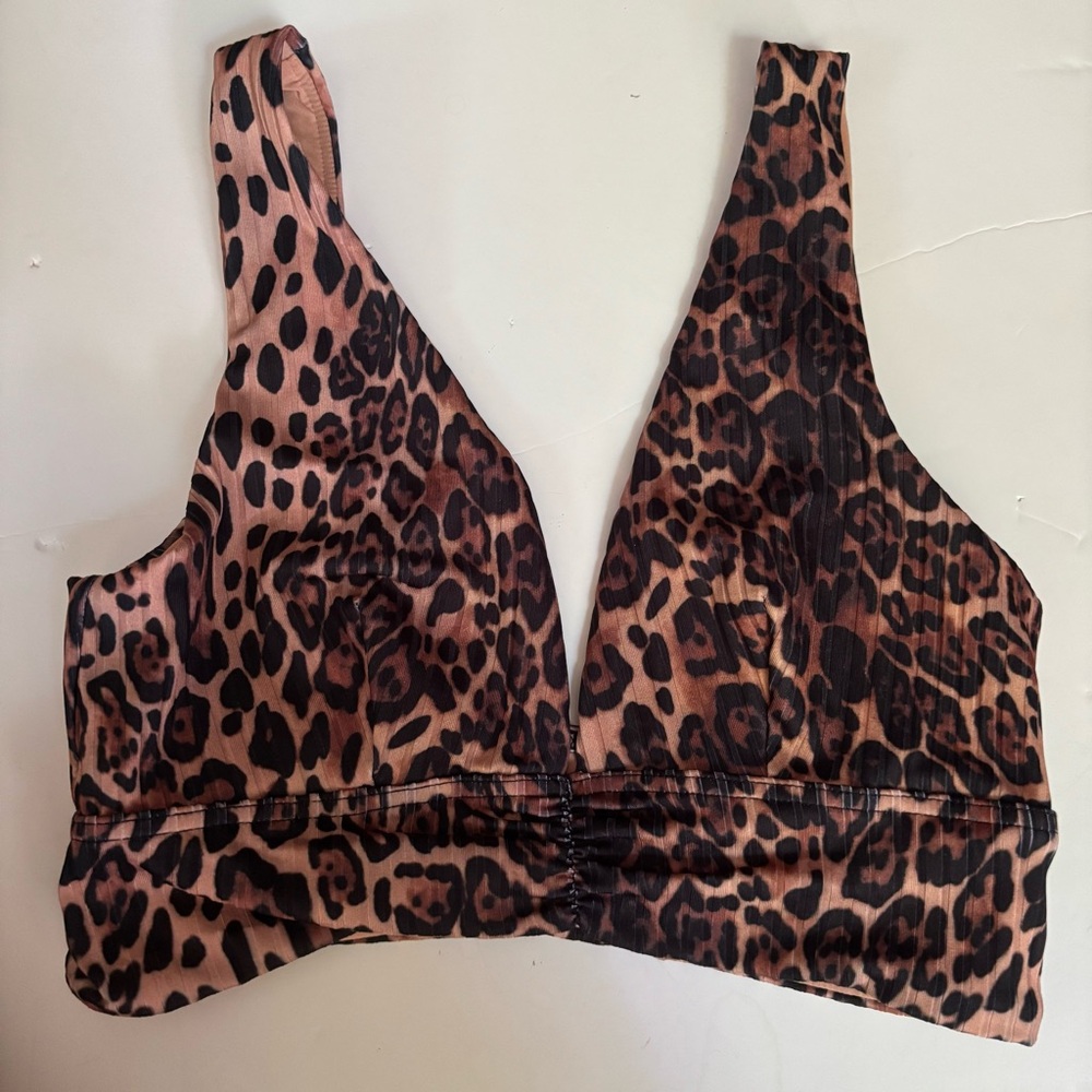 New without tags ASOS Cheetah Print Swim Top